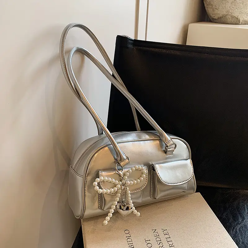 White Cross-Border Armpit Bag for Women