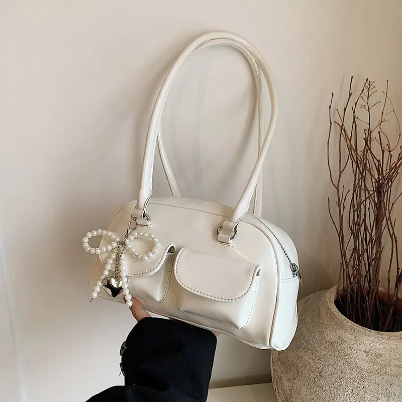 White Cross-Border Armpit Bag for Women