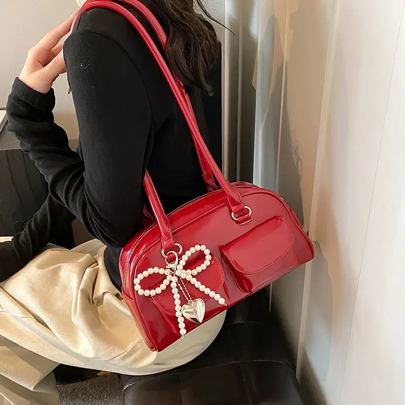 White Cross-Border Armpit Bag for Women