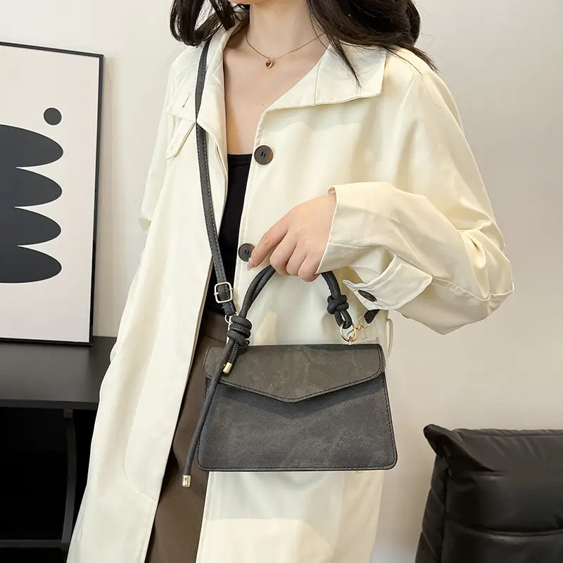 Vintage Frosted Women's Shoulder Crossbody Bag Brown 2025 - Image 9