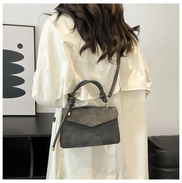 Vintage Frosted Women's Shoulder Crossbody Bag Brown 2025 — feature 21