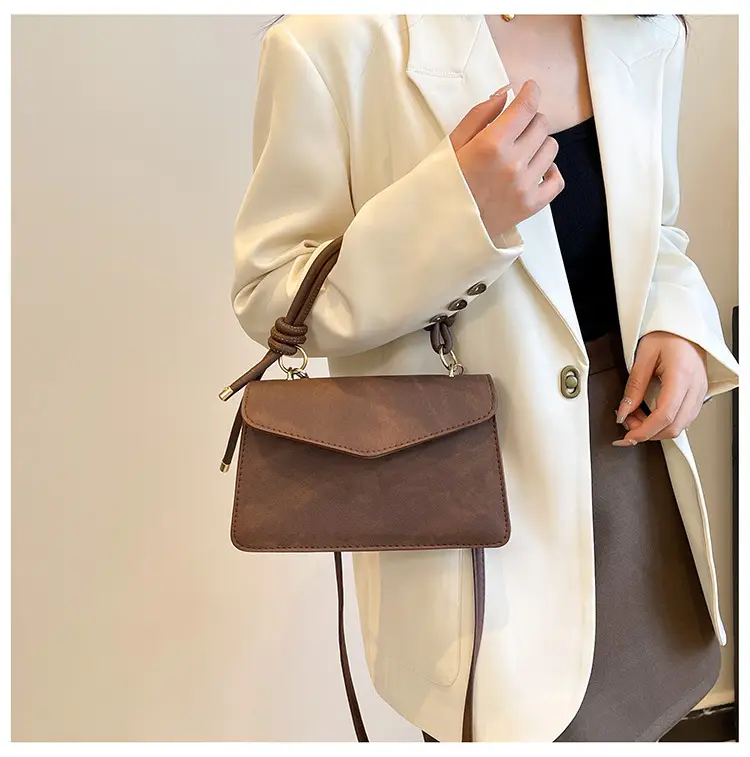 Vintage Frosted Women's Shoulder Crossbody Bag Brown 2025 — feature 23