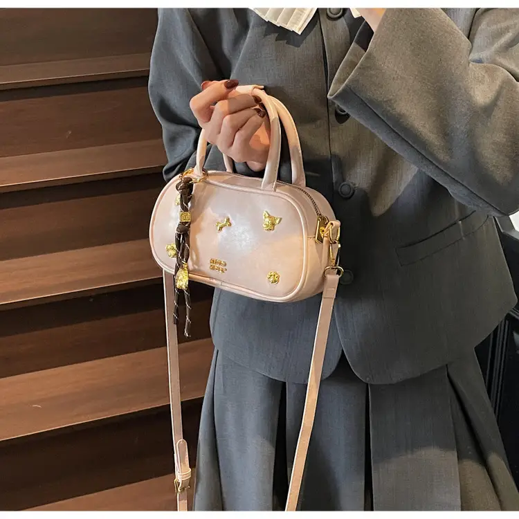 Women's Pink Shoulder Crossbody Bag Spring Summer 2025 — feature 8