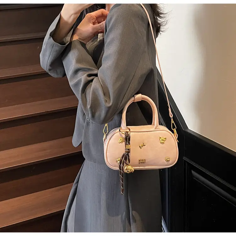 Women's Pink Shoulder Crossbody Bag Spring Summer 2025 — feature 9