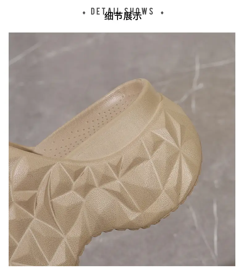 2025 Height Increased Thick Bottom Women's Summer Outdoor Wear New Non-slip Slippers Platform Bottom Lazy Outdoor One-word Sandals for Women — feature 3