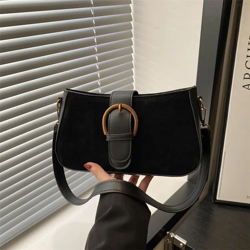 Women's Tan Shoulder Crossbody Bag with Long Strap - Image 6