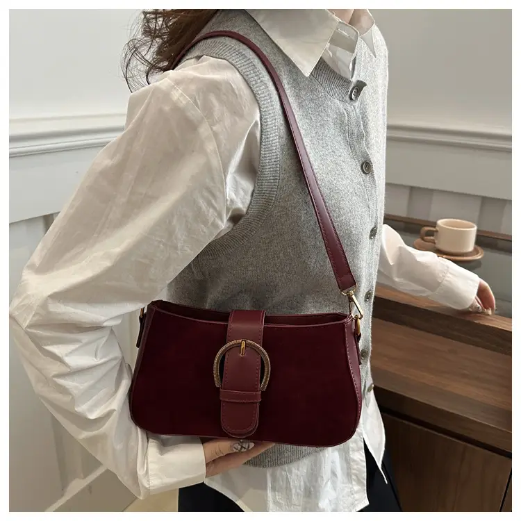 Women's Tan Shoulder Crossbody Bag with Long Strap — feature 14