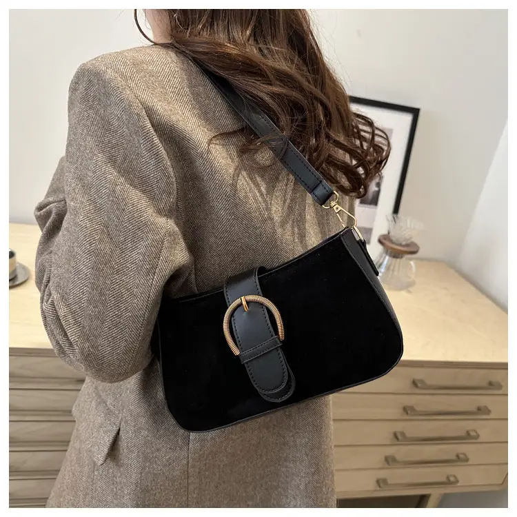 Women's Tan Shoulder Crossbody Bag with Long Strap — feature 18