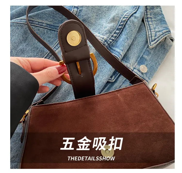 Women's Tan Shoulder Crossbody Bag with Long Strap — feature 3