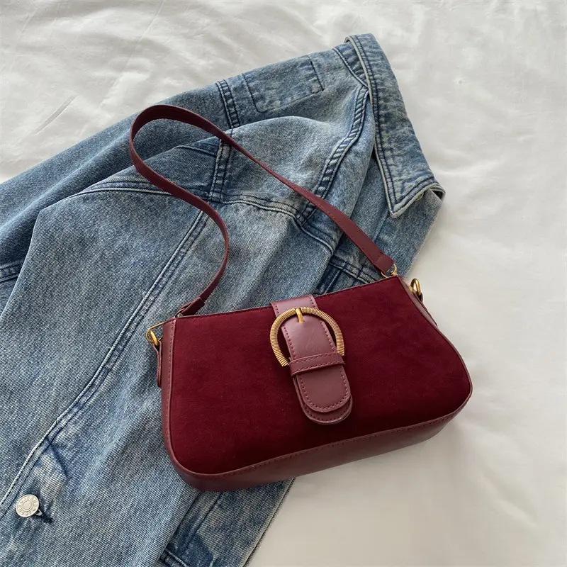 Women's Tan Shoulder Crossbody Bag with Long Strap - Image 4