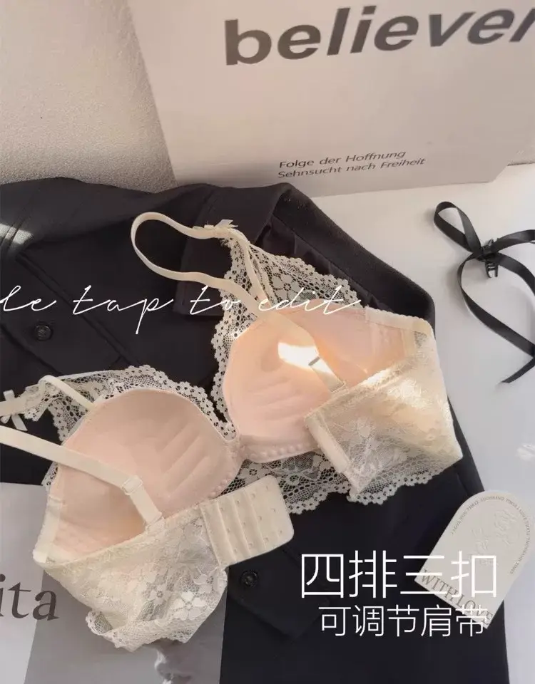 Lace Hanging Neck Sling Women's Inner Bra — feature 11