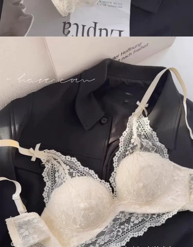 Lace Hanging Neck Sling Women's Inner Bra — feature 15
