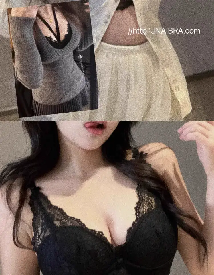 Lace Hanging Neck Sling Women's Inner Bra — feature 18