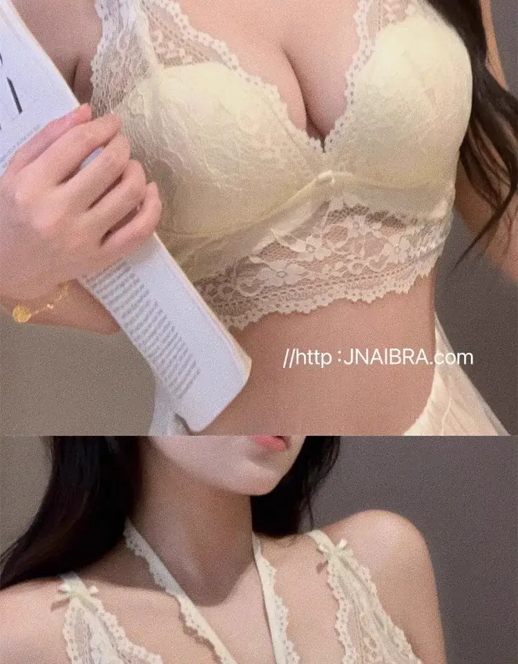 Lace Hanging Neck Sling Women's Inner Bra — feature 22