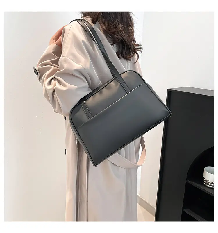 Black Korean Style Large Capacity Shoulder Bag Women Spring 2025 — feature 10