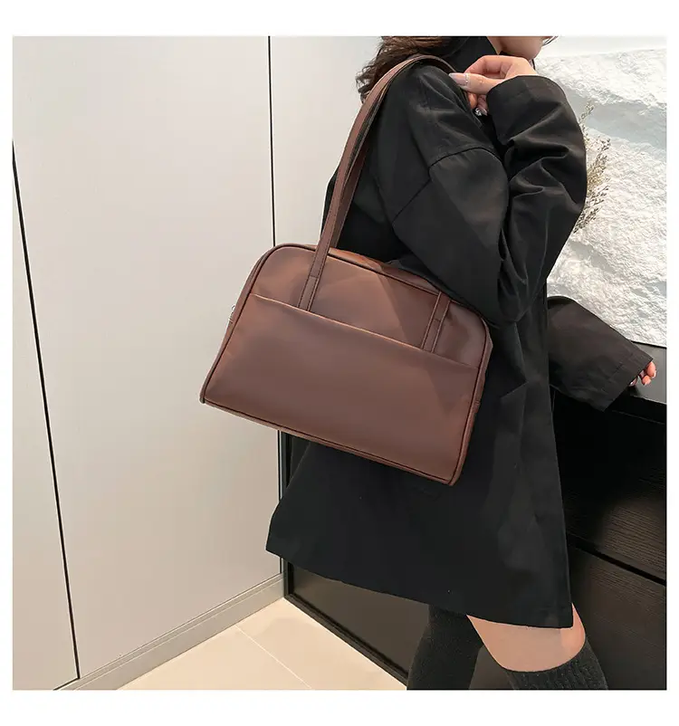 Black Korean Style Large Capacity Shoulder Bag Women Spring 2025 — feature 14