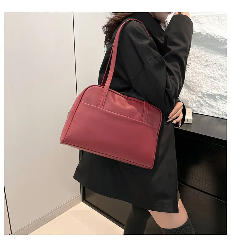 Black Korean Style Large Capacity Shoulder Bag Women Spring 2025 — feature 17