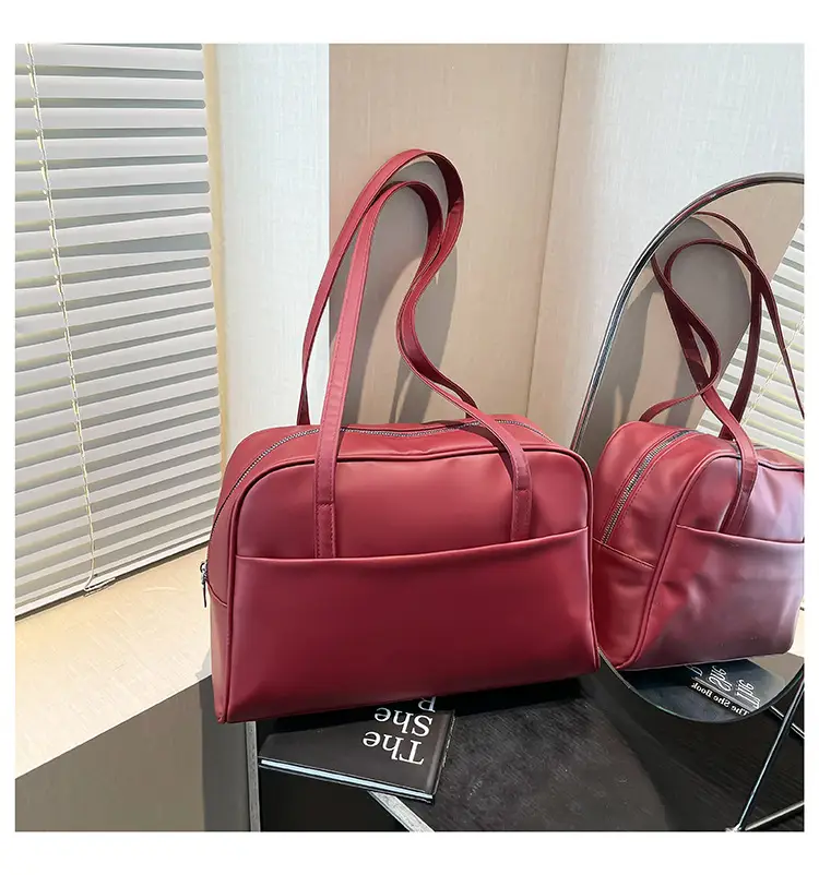 Black Korean Style Large Capacity Shoulder Bag Women Spring 2025 — feature 23