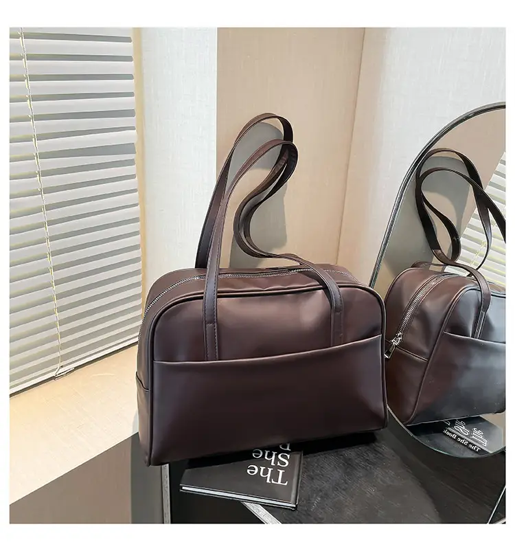 Black Korean Style Large Capacity Shoulder Bag Women Spring 2025 — feature 24