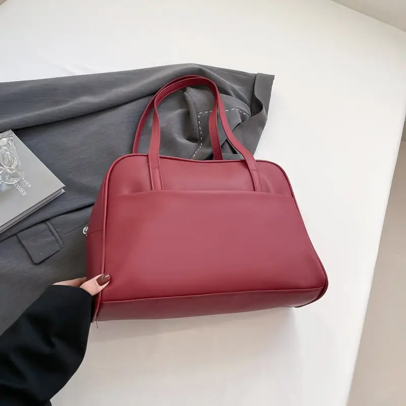 Black Korean Style Large Capacity Shoulder Bag Women Spring 2025 - Image 2