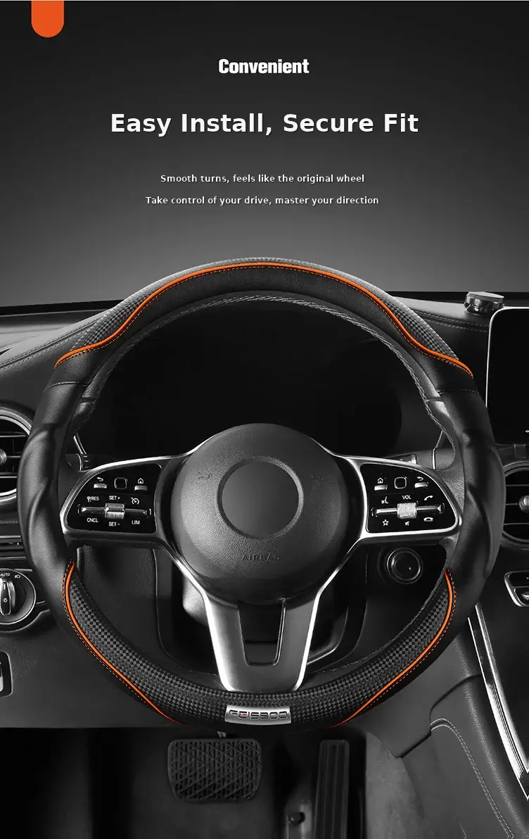 2025 3D Cheetah Car Steering Wheel Cover Oć 38CM â feature 13