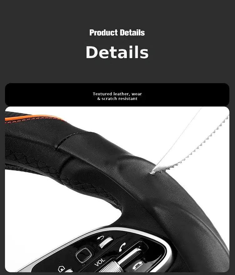 2025 3D Cheetah Car Steering Wheel Cover Oć 38CM â feature 14