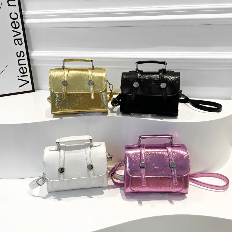 2025 Spring New Korean Handbag Colorful Small Square Bag