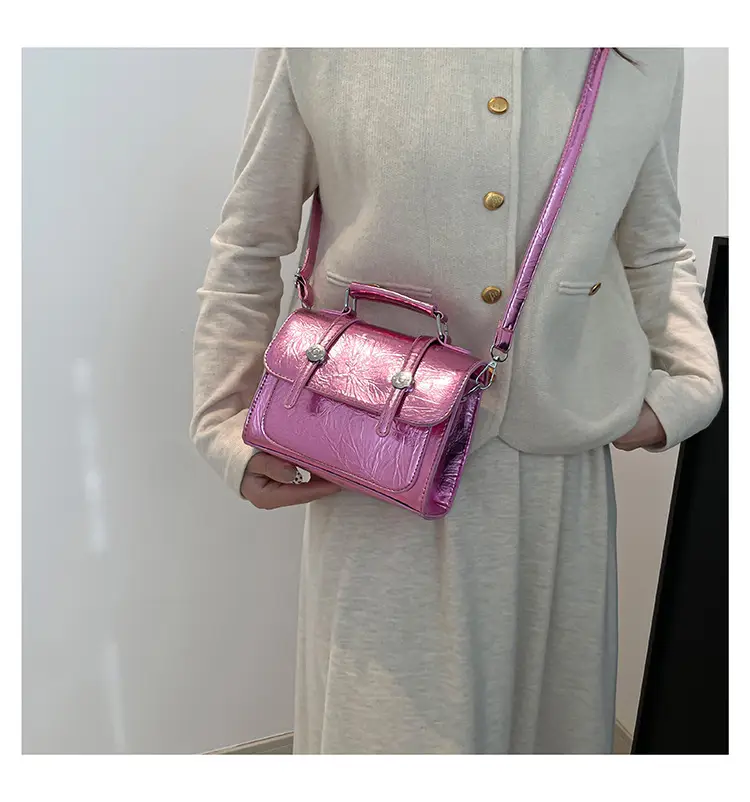 2025 Spring New Korean Handbag Colorful Small Square Bag — feature 12