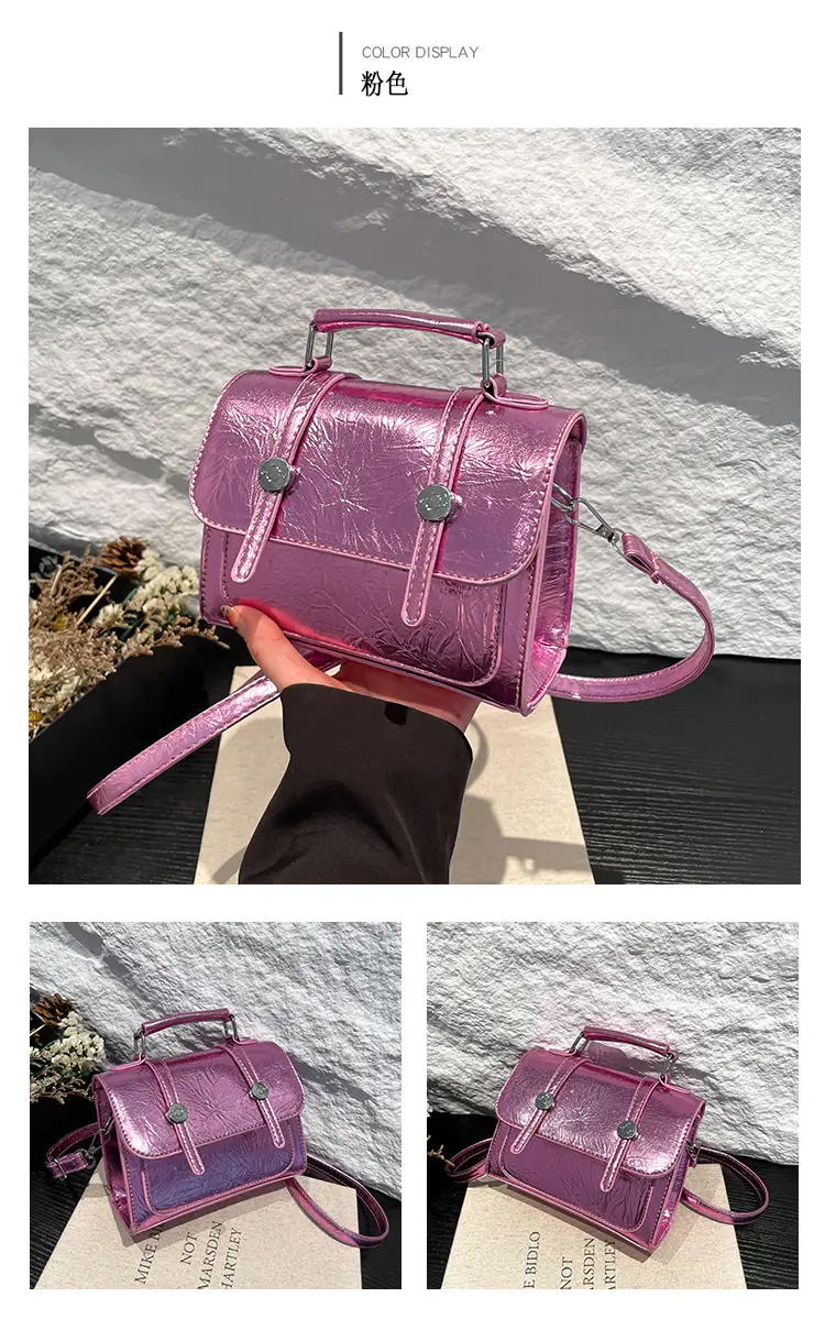 2025 Spring New Korean Handbag Colorful Small Square Bag — feature 19