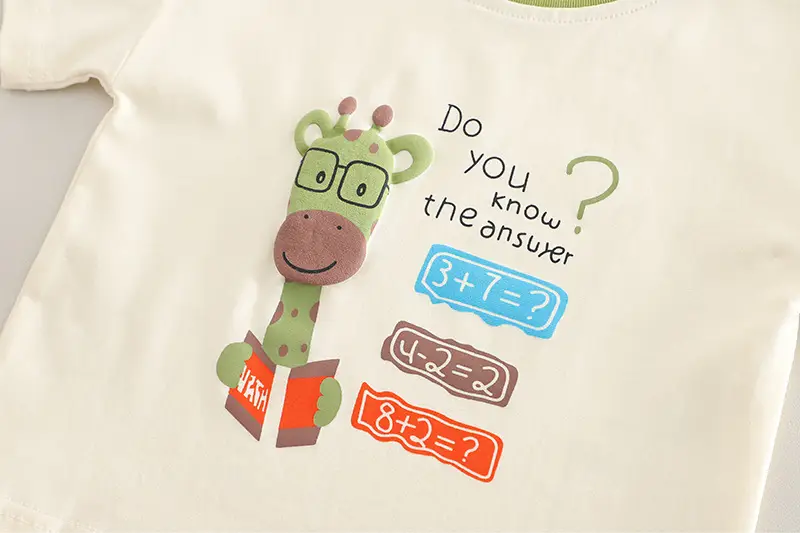 Kids Cotton Graphic Shorts Set Summer Newborn Boys — feature 9