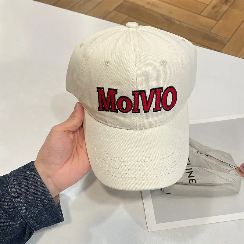 Women's Korean Style Letter Baseball Cap Brown - Image 4