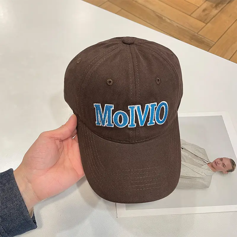 Women's Korean Style Letter Baseball Cap Brown — feature 8