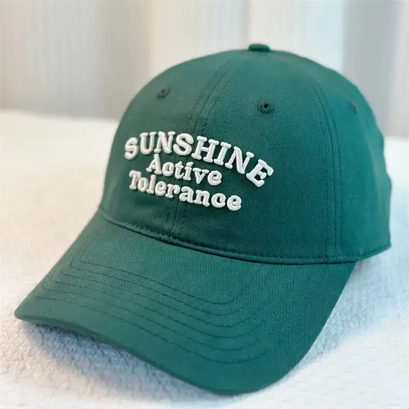 Men's 2024 Sunshine Letter Cap Beige Big Brim - Image 7
