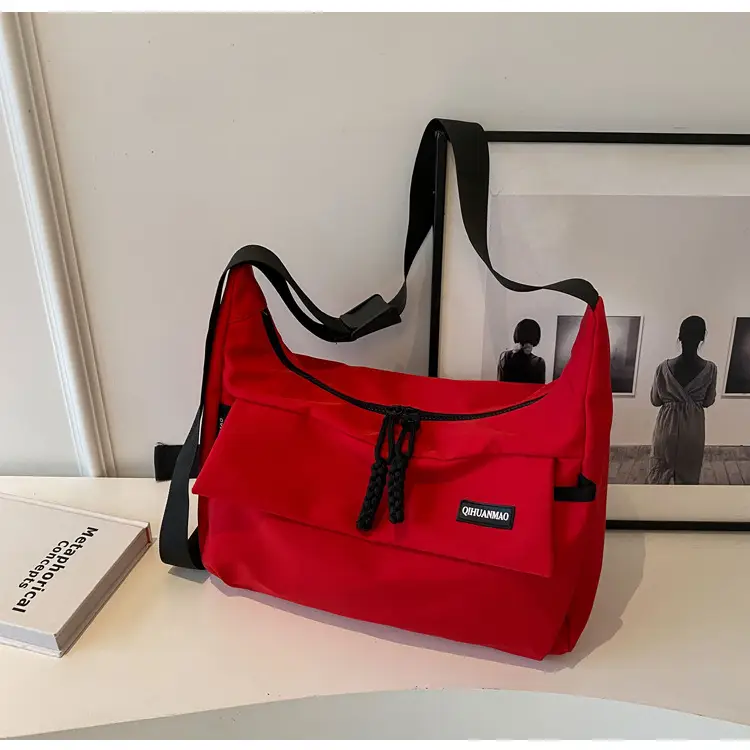 Red Crossbody Bag for Girls Student Large Capacity — feature 16
