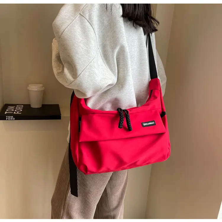 Red Crossbody Bag for Girls Student Large Capacity — feature 27