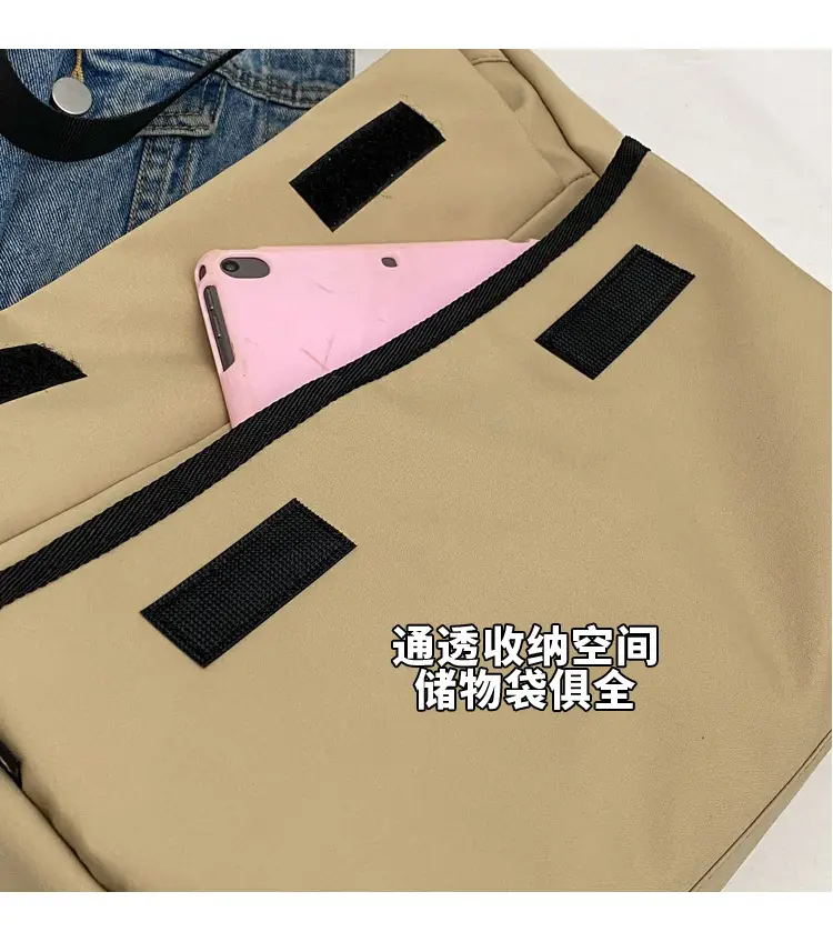 Red Crossbody Bag for Girls Student Large Capacity — feature 3