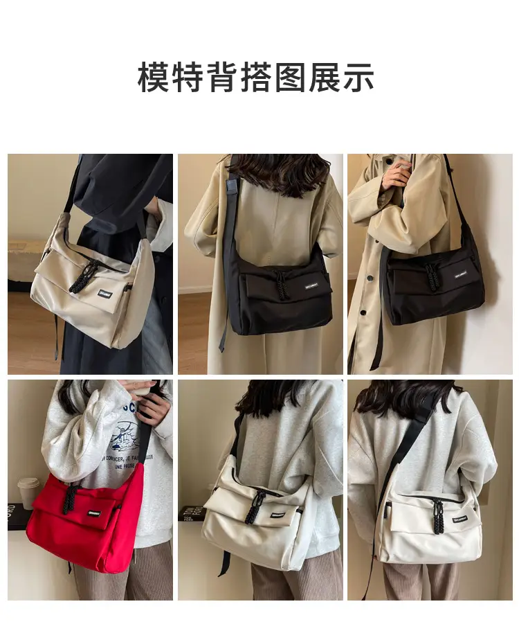 Red Crossbody Bag for Girls Student Large Capacity — feature 8