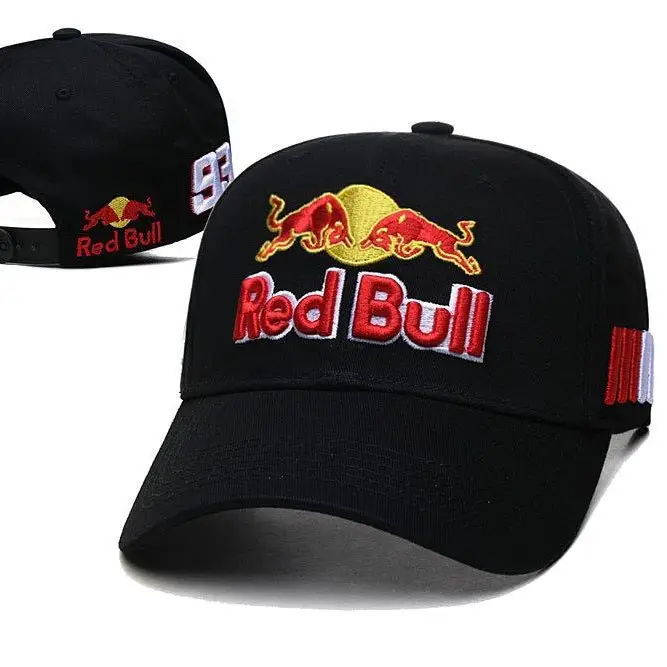 New Cross-Border Racing Cap Red Bull Car F1 Baseball Cap Hip-Hop Skateboard Cap Rock Hip-Hop Back Mesh Peaked Cap