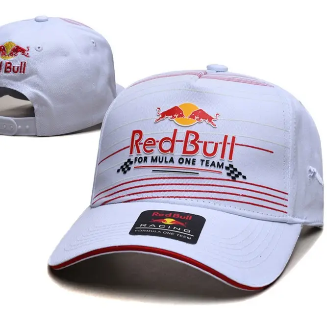 New Cross-Border Racing Cap Red Bull Car F1 Baseball Cap Hip-Hop Skateboard Cap Rock Hip-Hop Back Mesh Peaked Cap