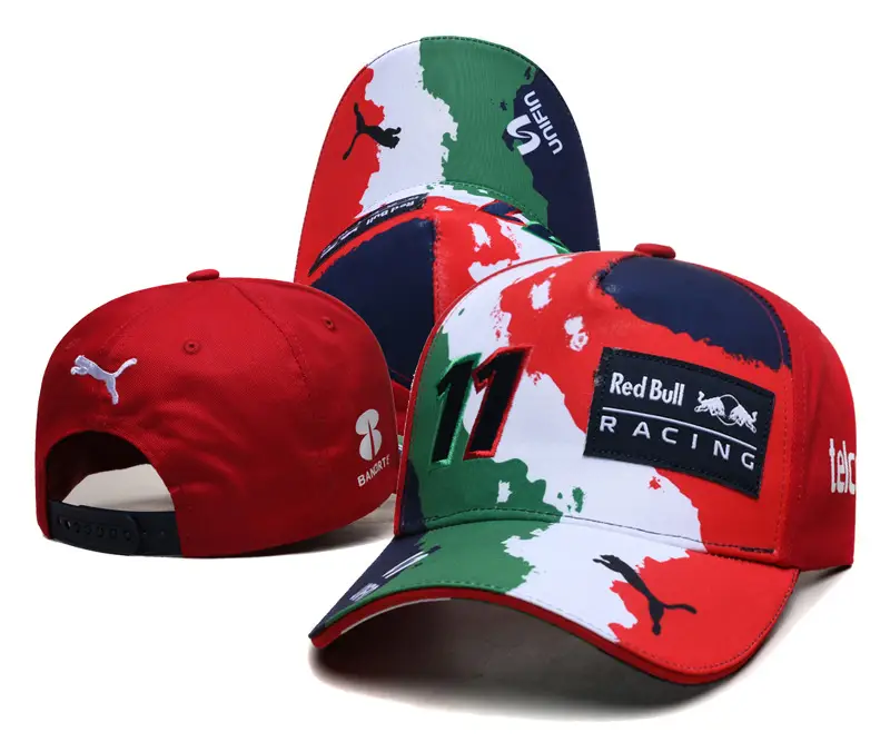 New Cross-Border Racing Cap Red Bull Car F1 Baseball Cap Hip-Hop Skateboard Cap Rock Hip-Hop Back Mesh Peaked Cap — feature 17