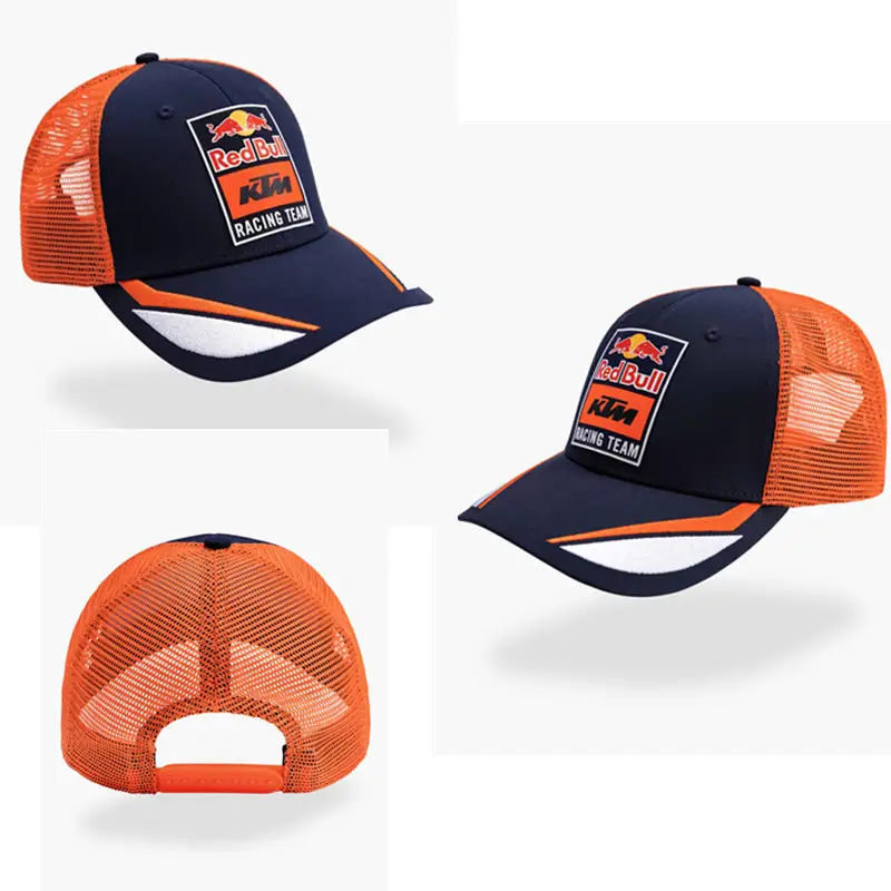 New Cross-Border Racing Cap Red Bull Car F1 Baseball Cap Hip-Hop Skateboard Cap Rock Hip-Hop Back Mesh Peaked Cap — feature 6