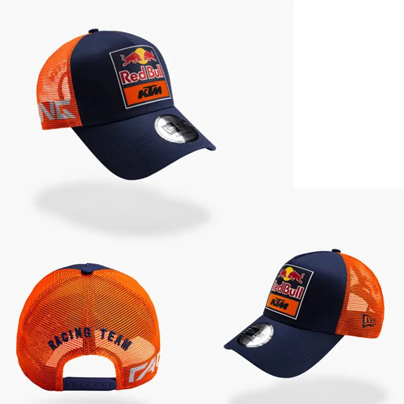 New Cross-Border Racing Cap Red Bull Car F1 Baseball Cap Hip-Hop Skateboard Cap Rock Hip-Hop Back Mesh Peaked Cap