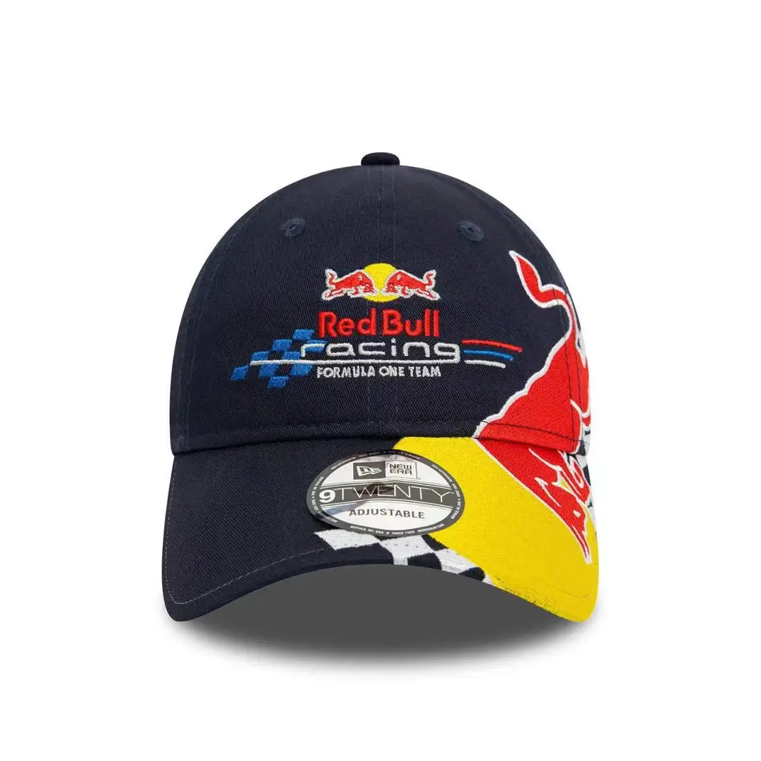 New Cross-Border Racing Cap Red Bull Car F1 Baseball Cap Hip-Hop Skateboard Cap Rock Hip-Hop Back Mesh Peaked Cap