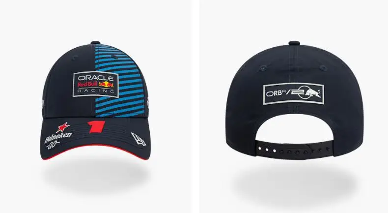 New Cross-Border Racing Cap Red Bull Car F1 Baseball Cap Hip-Hop Skateboard Cap Rock Hip-Hop Back Mesh Peaked Cap