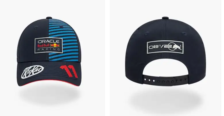 New Cross-Border Racing Cap Red Bull Car F1 Baseball Cap Hip-Hop Skateboard Cap Rock Hip-Hop Back Mesh Peaked Cap