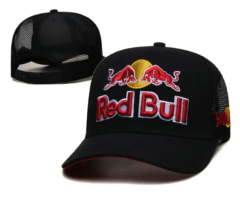 New Cross-Border Racing Cap Red Bull Car F1 Baseball Cap Hip-Hop Skateboard Cap Rock Hip-Hop Back Mesh Peaked Cap