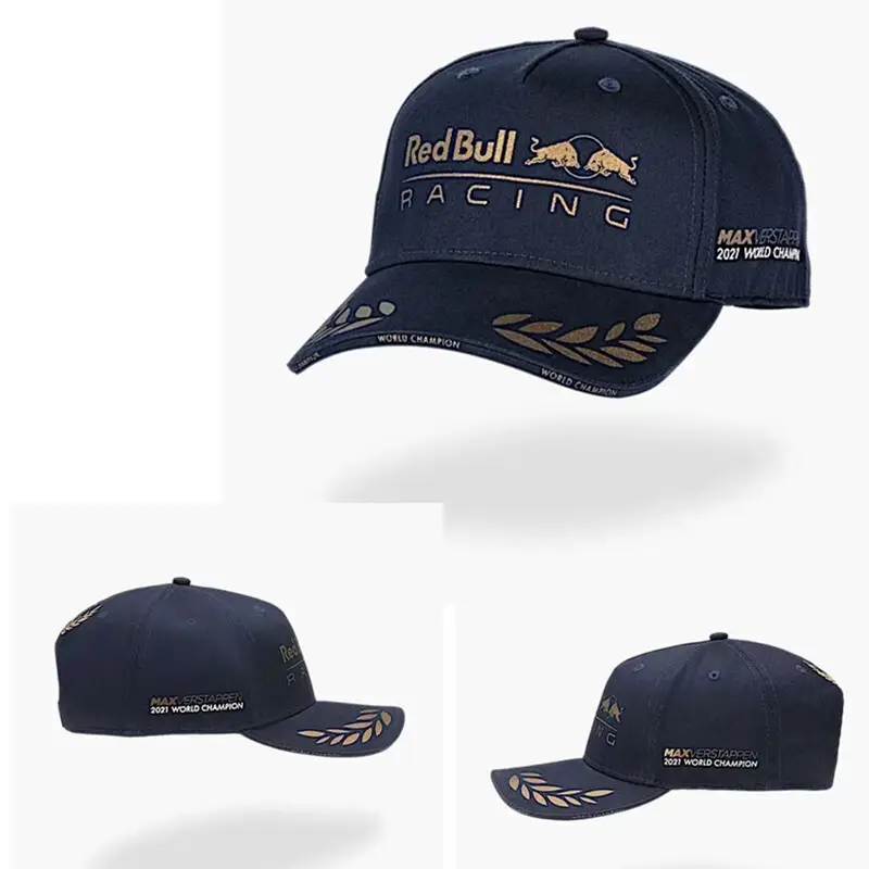 New Cross-Border Racing Cap Red Bull Car F1 Baseball Cap Hip-Hop Skateboard Cap Rock Hip-Hop Back Mesh Peaked Cap