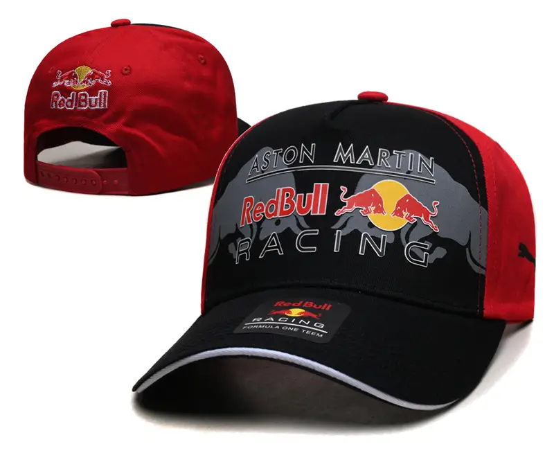 New Cross-Border Racing Cap Red Bull Car F1 Baseball Cap Hip-Hop Skateboard Cap Rock Hip-Hop Back Mesh Peaked Cap