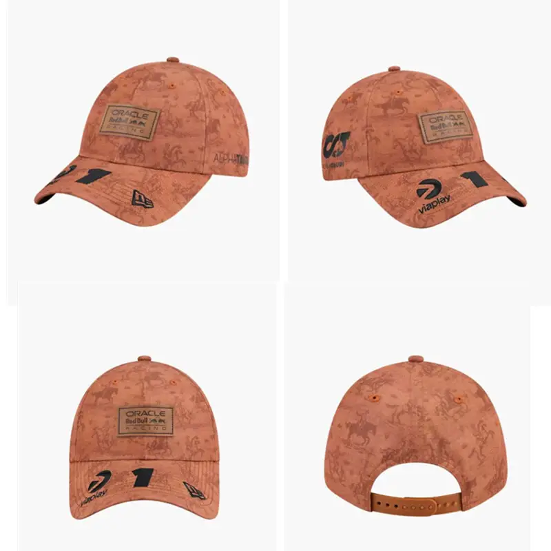 New Cross-Border Racing Cap Red Bull Car F1 Baseball Cap Hip-Hop Skateboard Cap Rock Hip-Hop Back Mesh Peaked Cap