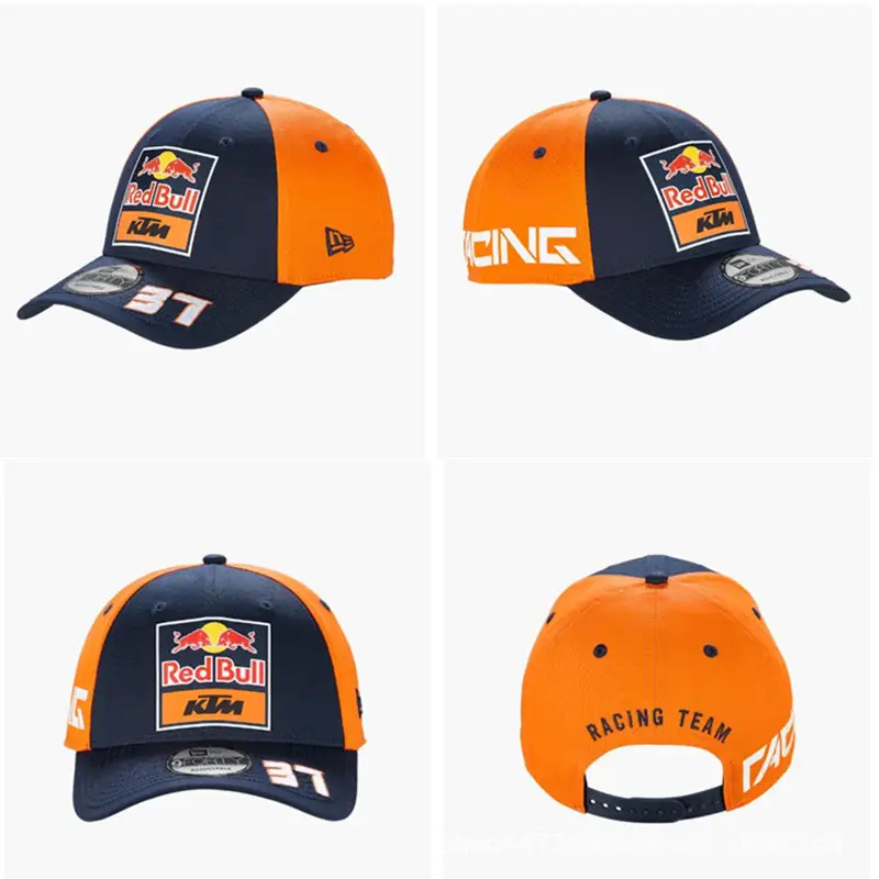 New Cross-Border Racing Cap Red Bull Car F1 Baseball Cap Hip-Hop Skateboard Cap Rock Hip-Hop Back Mesh Peaked Cap